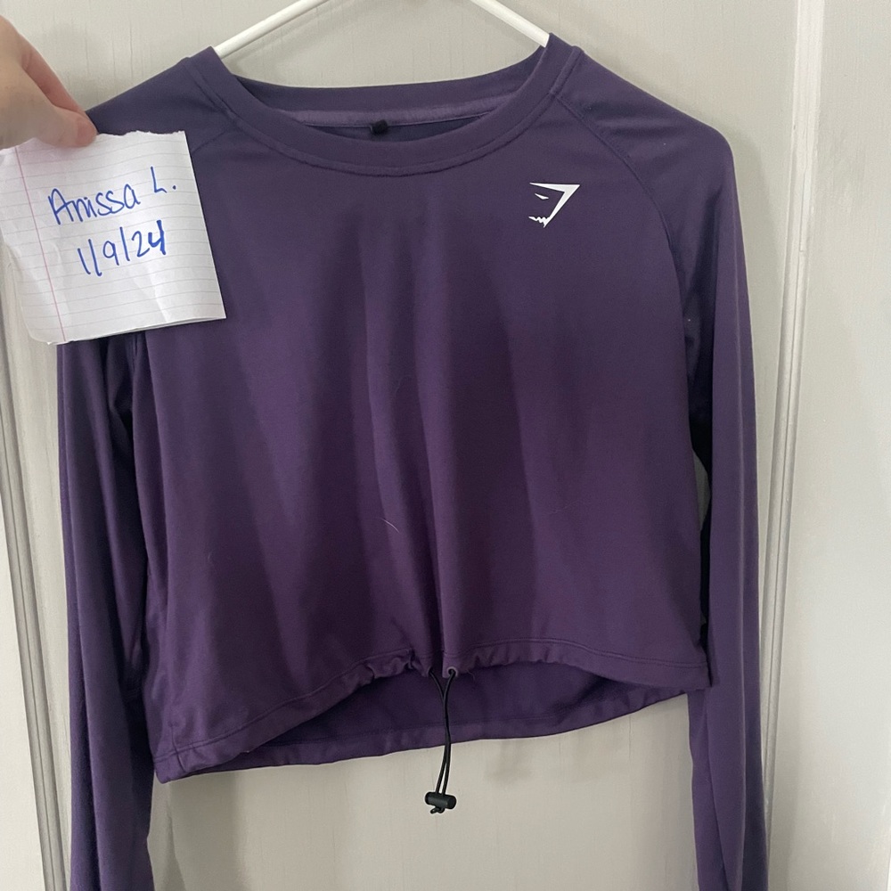 Medium gymshark long sleeve crop.